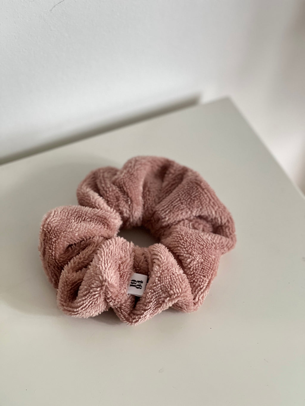Chouchou éponge beige/rosé