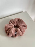Chouchou éponge beige/rosé