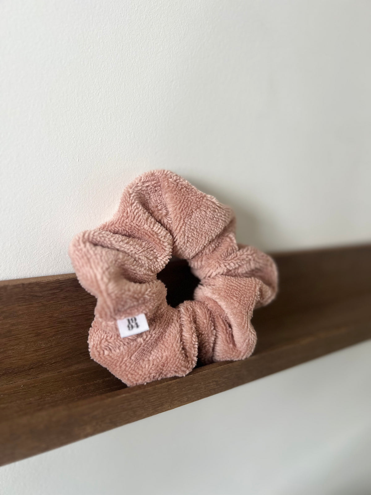 Chouchou éponge beige/rosé