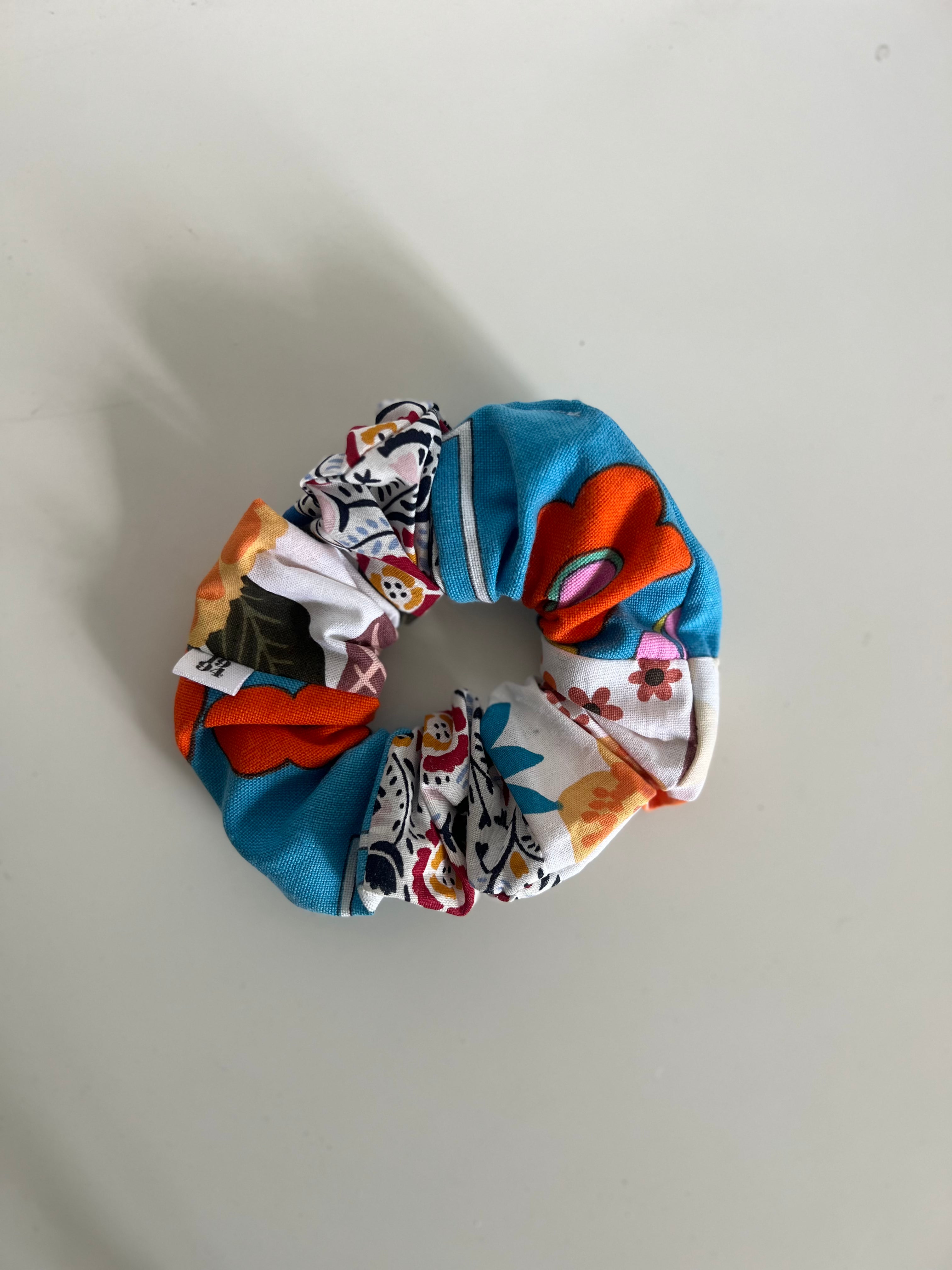 Chouchou Patchwork Bleu