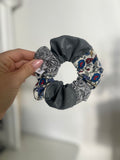 Chouchou Patchwork Gris Bleu-Rouge