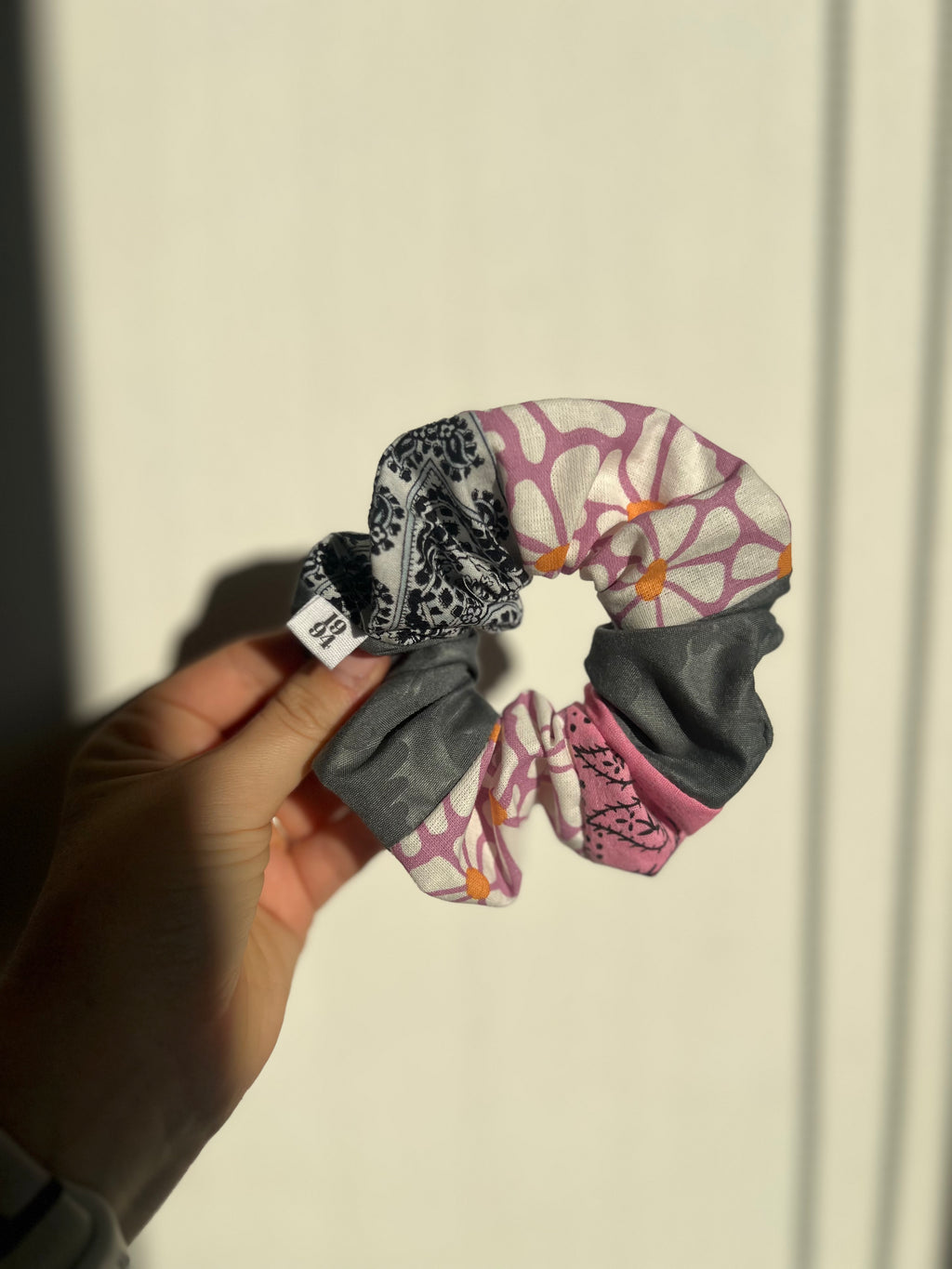 Chouchou Patchwork Gris Mauve