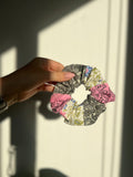 Chouchou Patchwork Gris Vert-Bleu